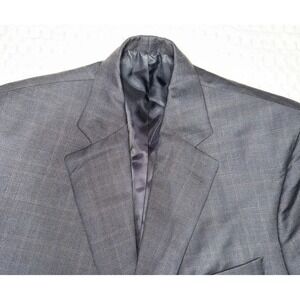 Jack Victor Jacket Men 44S Blue Blazer Saks Fifth Avenue Wool Sport Coat Preppy